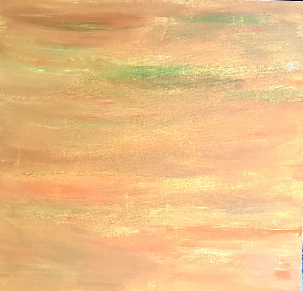 Seasons Change Within. A quiet block of washed orange, warm all the way through.